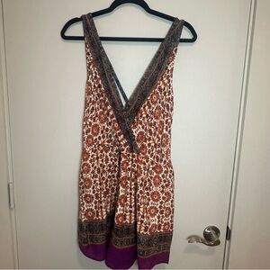 Bohemian Print Sleeveless romper